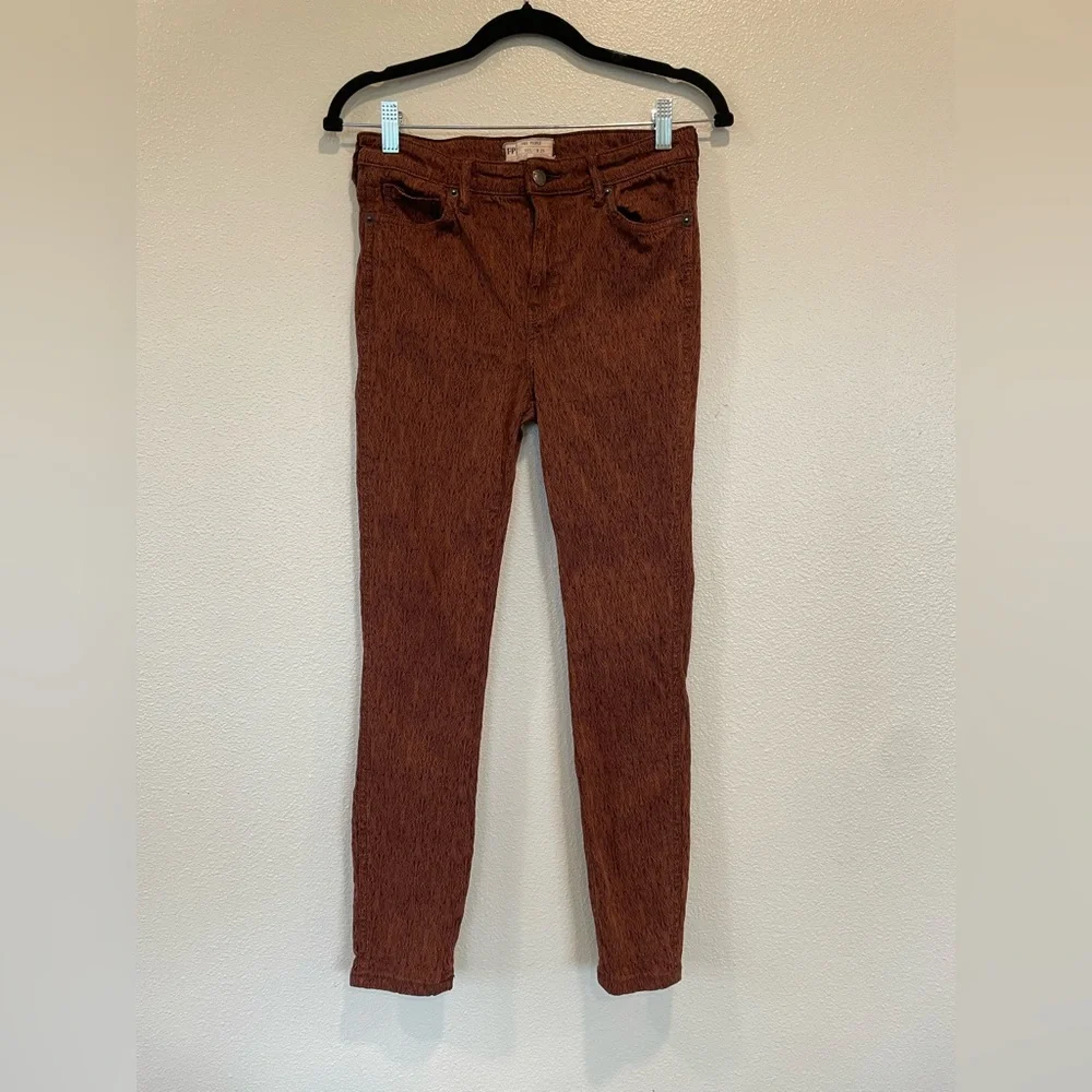 Free People Isabel‎ Jacquard Peyton Pants Size 28 Skinny Fit